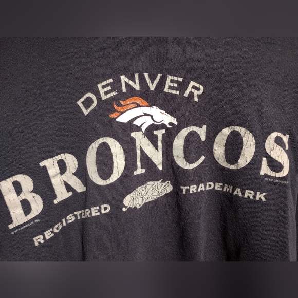 CSA Denver Broncos vintage sweatshirt hoodie front pocket women's size medium - Picture 2 of 6